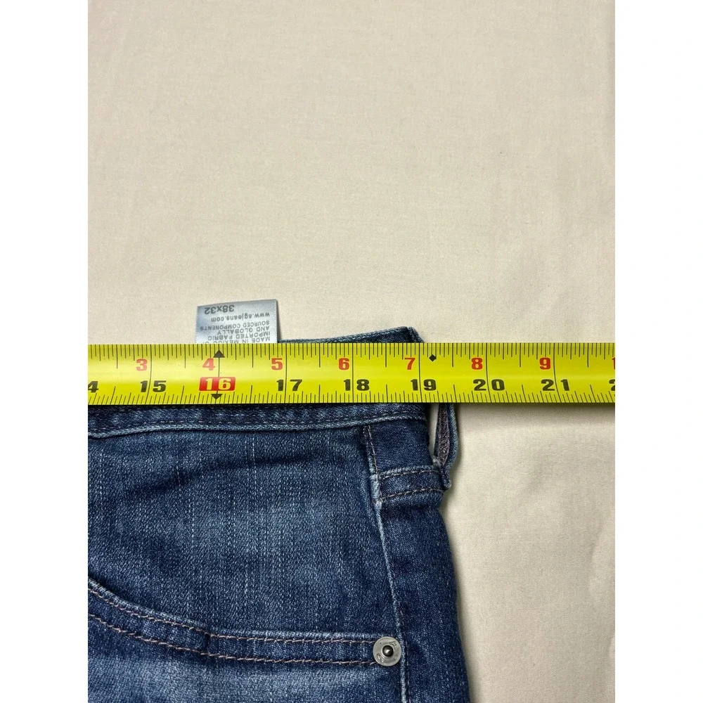 AG Adriano Goldschmied Tellis Modern Slim Japanese Fabric Jeans Mens 38x32‎ Blue
